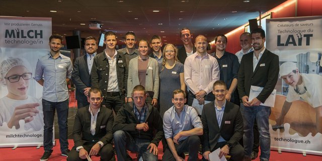 Die Milchtechnologen erreichen einen Meilenstein auf dem Weg zum erfolgreichen Unternehmer. (Bild zVg)