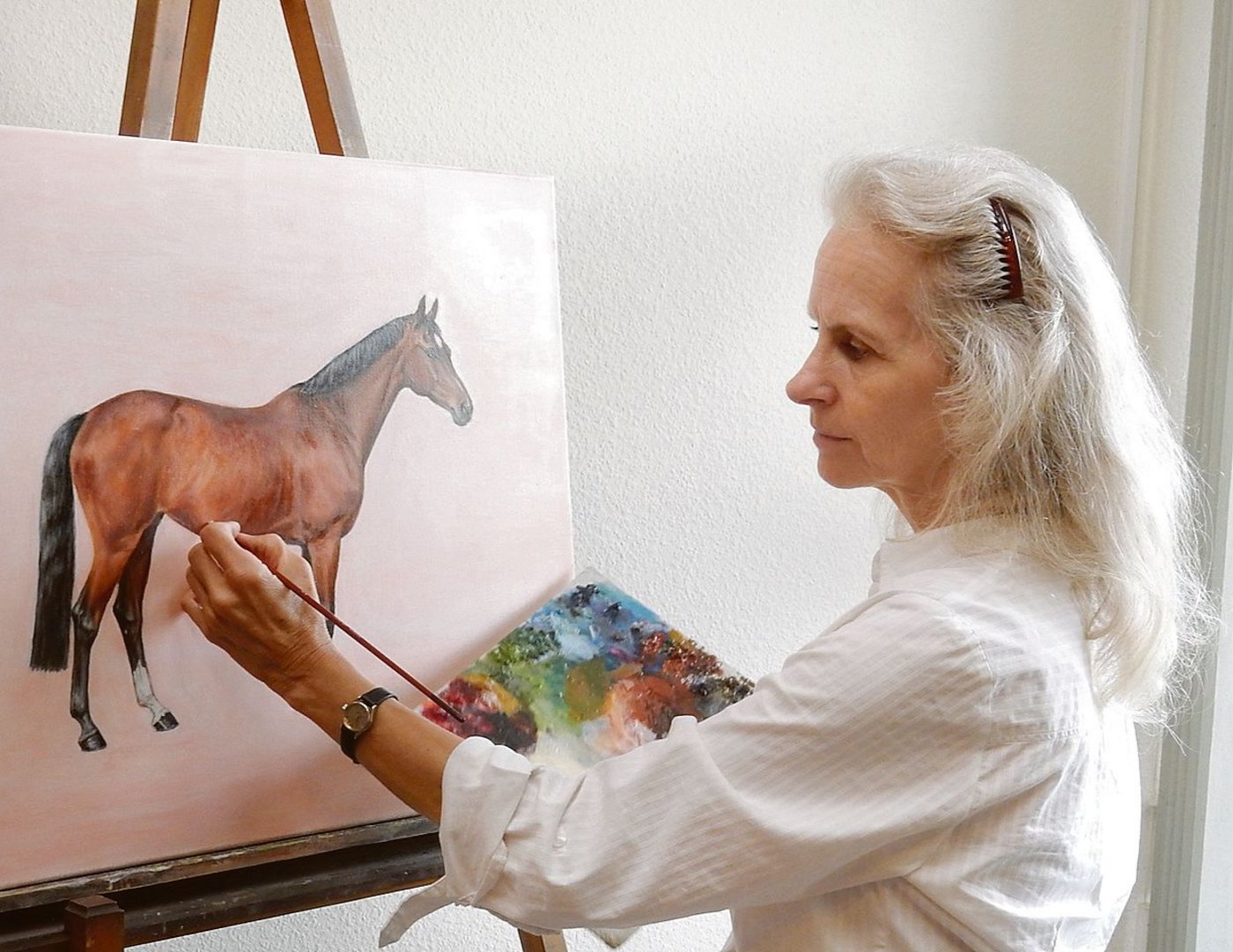 Eva Jaeckle wuchs im Schwarzwald auf, lebt seit 30 Jahren in der Schweiz und arbeitet als freischaffende Künstlerin. (Bilder Eva Jaeckle)