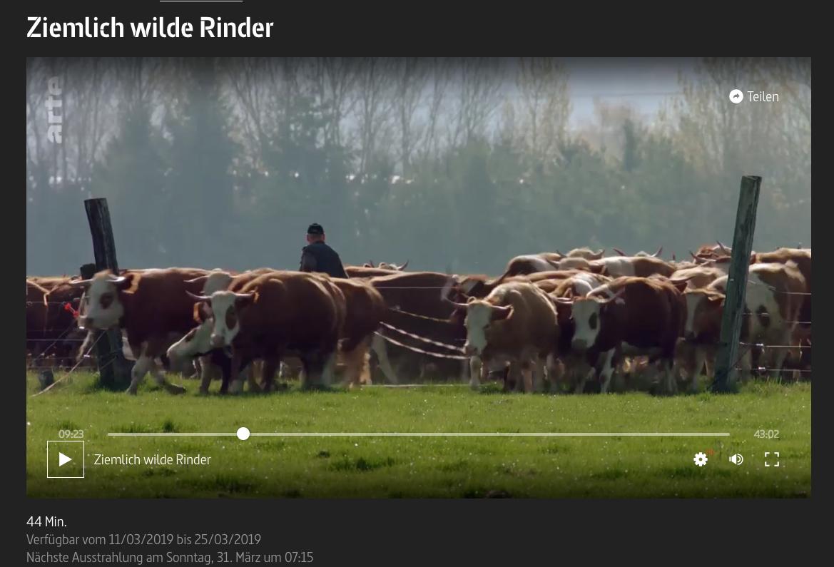 Doku Wilde Kühe in Deutschland bauernzeitung.ch BauernZeitung