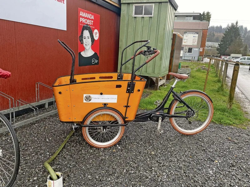 Das Gemüse wird per E-Trike zu einem Depot gefahren. Dort können es die Abonnenten abholen.