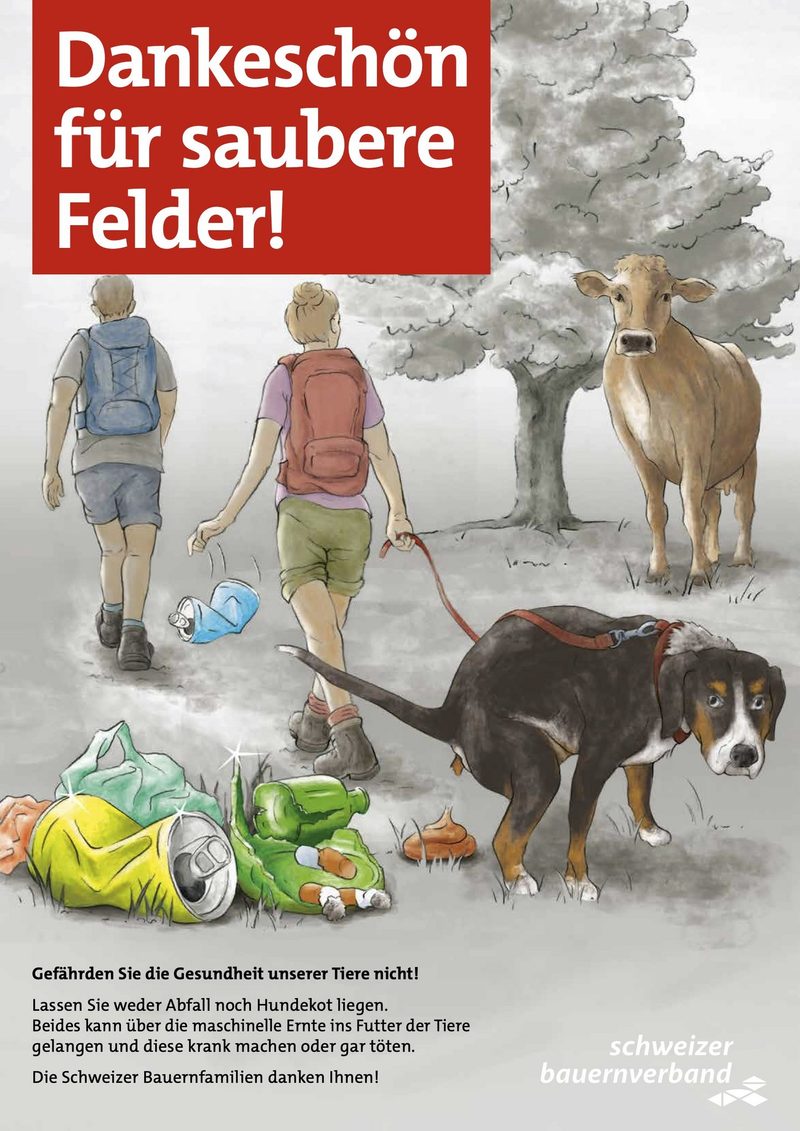 So sehen die neuen Plakate gegen Littering aus