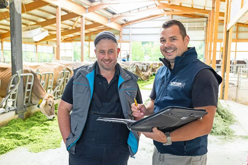 Wendelin Amstad (links) und Thomas Moser planten und bauten erfolgreich.