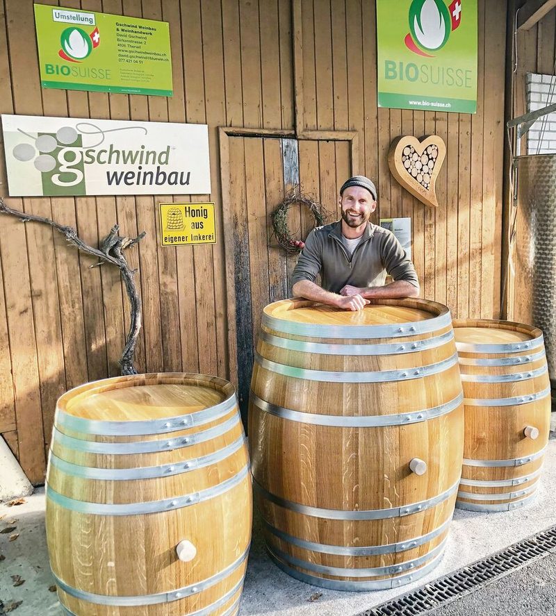 Partner David Gschwind ist Weinbautechniker HF.
