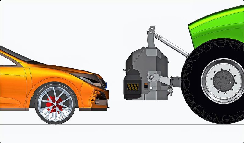 Das Ziel der Konstruktion: Betroffene sollen im Falle einer Kollision mit einem Traktor besser geschützt werden.