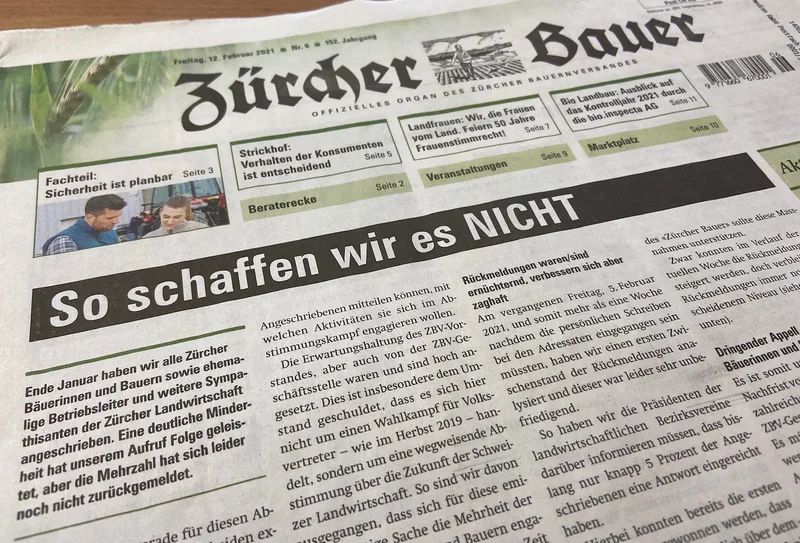 Es gibt noch viel zu tun: Die Parolen zu den Pflanzenschutz-Initiativen