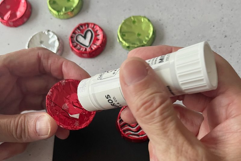 Schoggisüsse Weihnachtskarten, Geschenkanhänger und Tischkarten selber machen