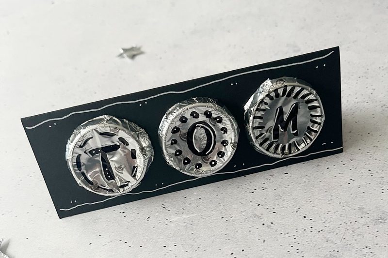 Schoggisüsse Weihnachtskarten, Geschenkanhänger und Tischkarten selber machen