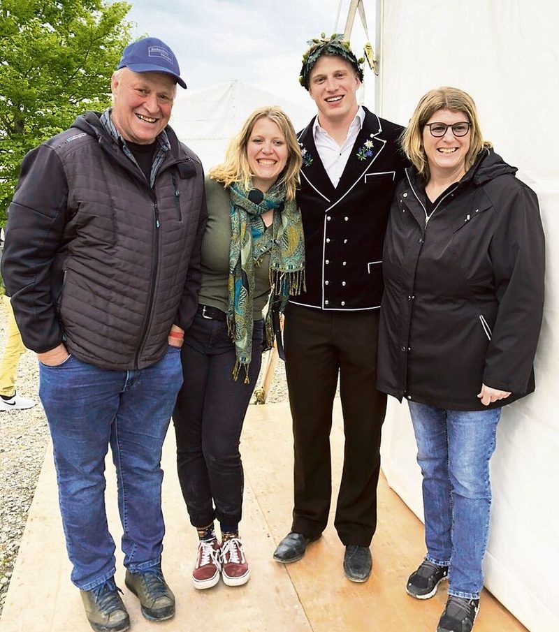 Der Schwinger und seine Familie: Michu Ledermann geniesst bei seiner Familie einen grossen Rückhalt.