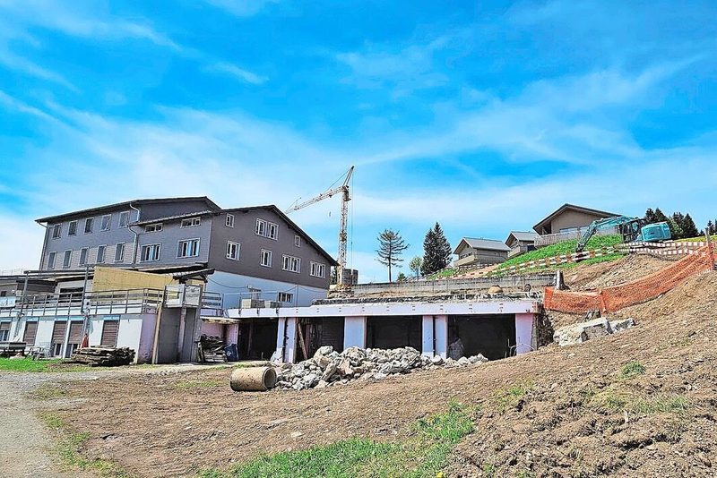 Die Alpkäserei auf Rigi First wird unmittelbar neben dem Restaurant Bärenstube erstellt.