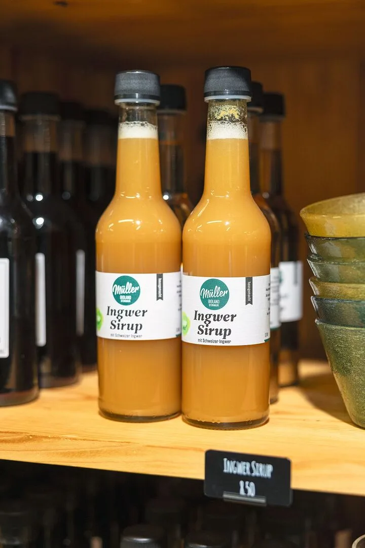 Müller produziert jährlich 9 Tonnen Ingwer-Saft und Ingwer-Sirup.