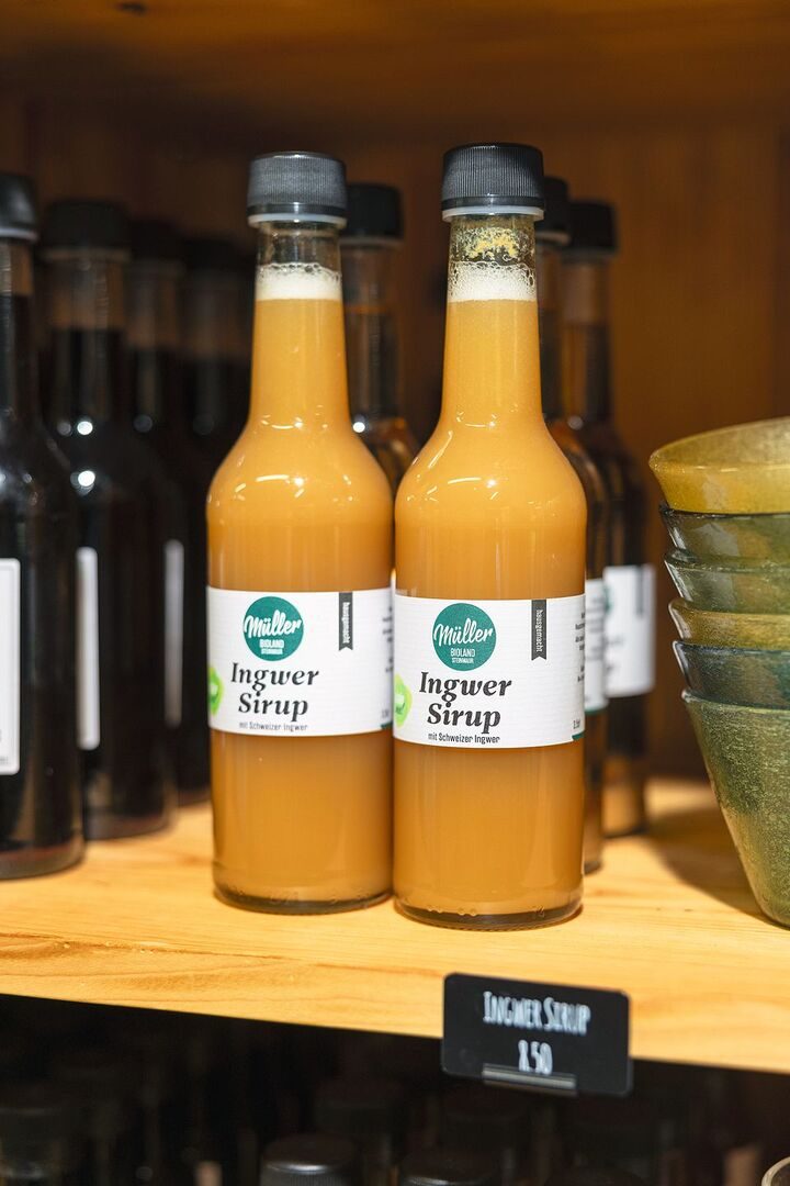 Müller produziert jährlich 9 Tonnen Ingwer-Saft und Ingwer-Sirup.