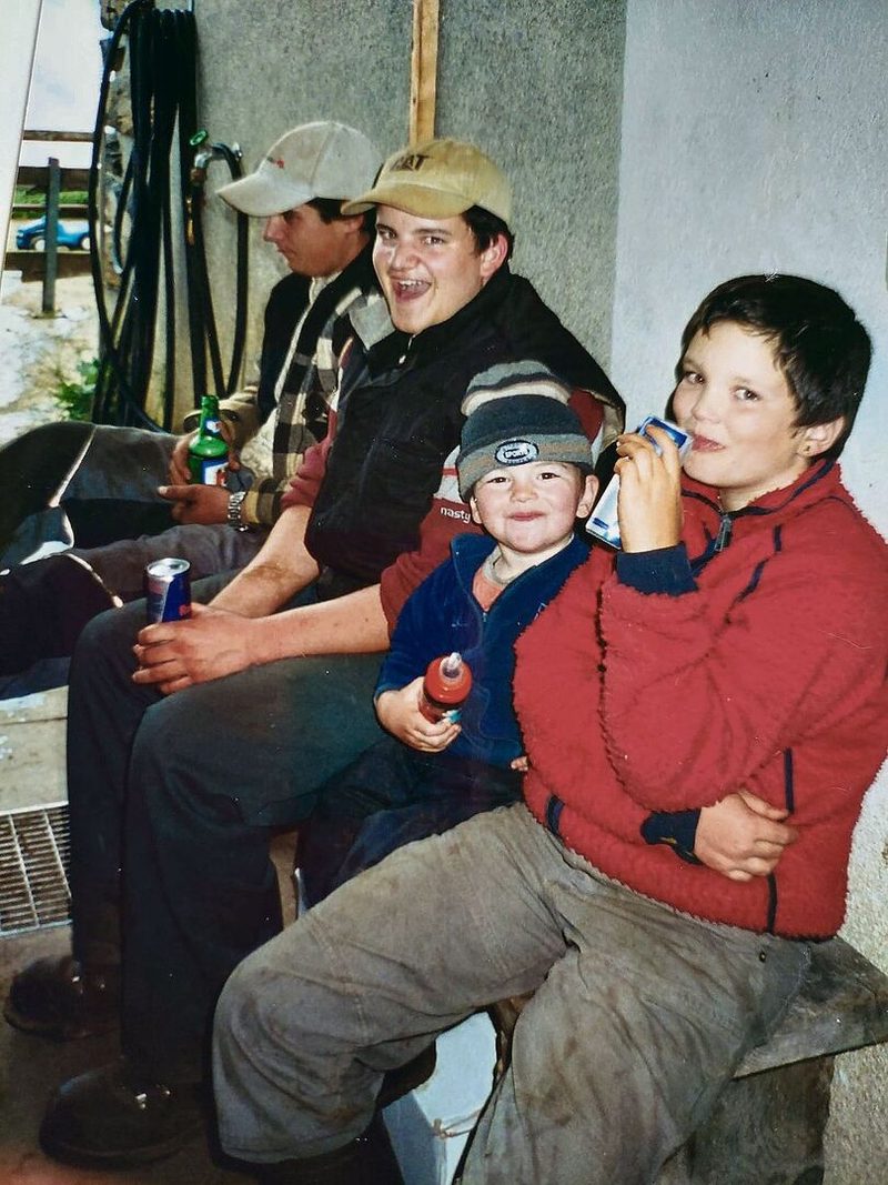 2005 auf der Alp Calanda, als die Kinder noch dabei waren.