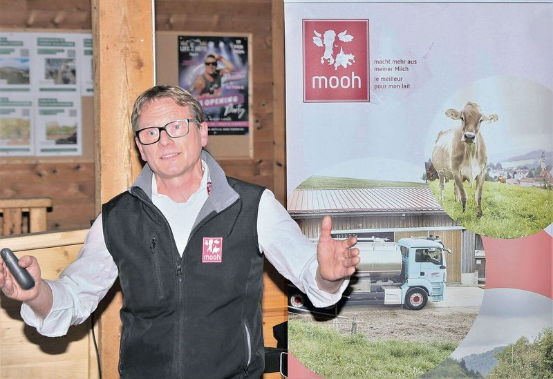 Produzentenorganisationen wie Mooh würden Milch dort verkaufen, wo die Wertschöpfung am höchsten sei: Martin Hübscher am Tierhalterabend.