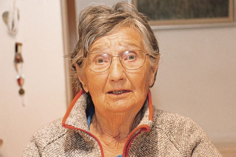 Auch im hohen Alter erinnert sich Josefina Bodenmann-Wicki, gennant Schosi, noch gut und detailreich an ihre Kindheit.