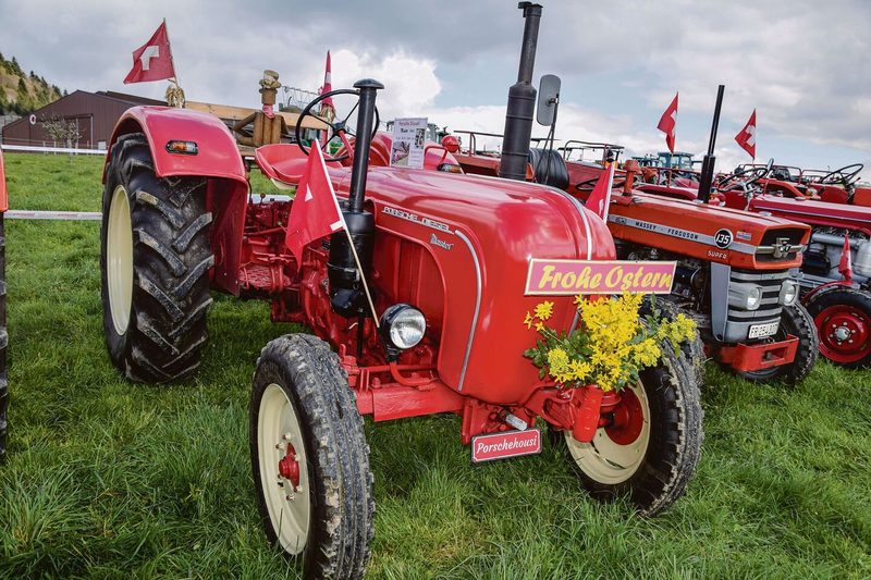 Der Porsche Diesel wurde von Hans Bachofner aus Kleinbösingen FR ausgestellt. Vier Zylinder mit immerhin 50 PS.