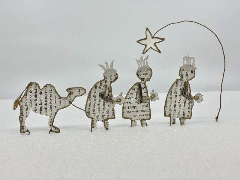 Basteln im Advent: Filigrane Krippenfiguren selber gestalten