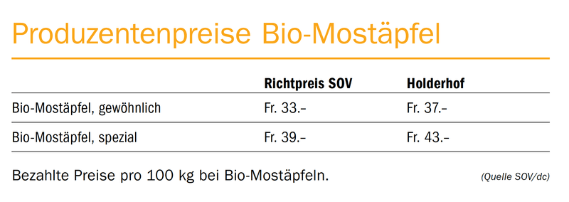 Heissbegehrtes Bio-Mostobst: Preisvergleich lohnt sich
