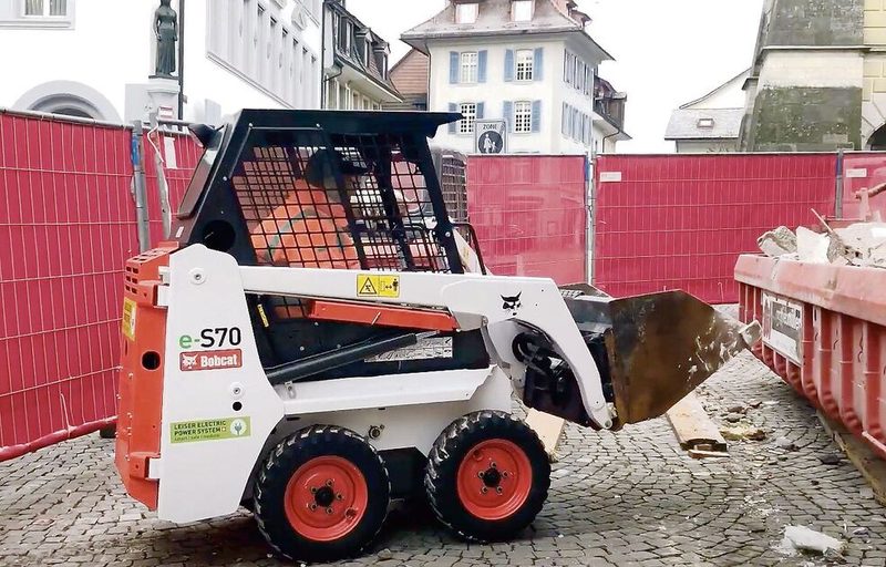 Auch E-Kompaktlader wie der Bobcat e-S70 werden mit den Beiträgen gefördert.
