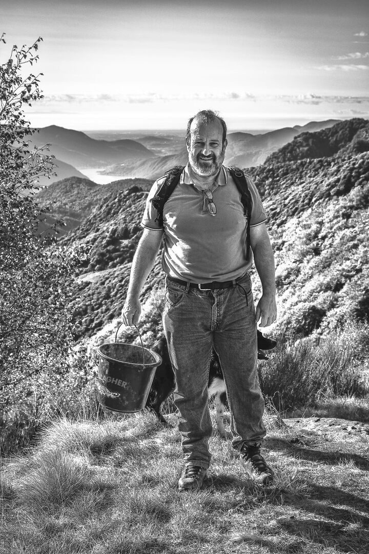 Der Bergbauer und Funktionär Giovanni Berardi hoch über dem Luganersee: Seinen Betrieb hat er als AG organisiert.