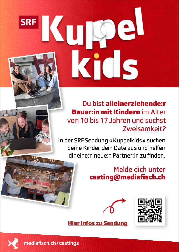 Auf Partnersuche? Alleinerziehende Bäuerinnen und Bauern für SRF-Sendung gesucht