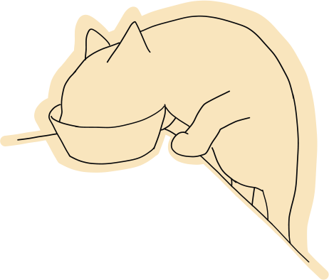 Katzen als Haustiere auf dem Hof