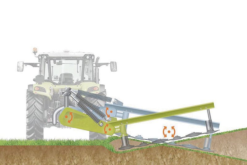 Das Seitenmähwerk mit Schwerpunktaufhängung ermöglicht einen gleichmässigen Auflagedruck über die ganze Arbeitsbreite.(Bild Claas)