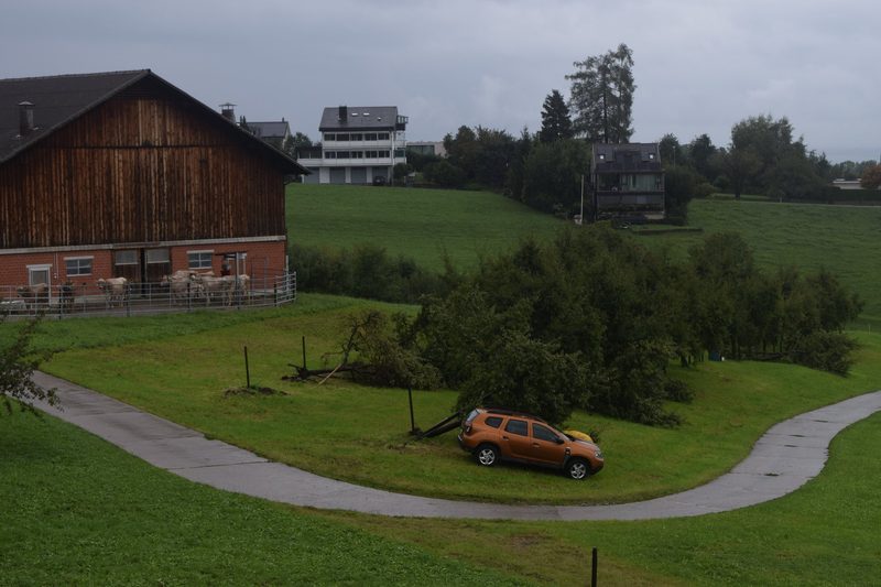 Sturm, Hagel und Hochwasser in der Ostschweiz