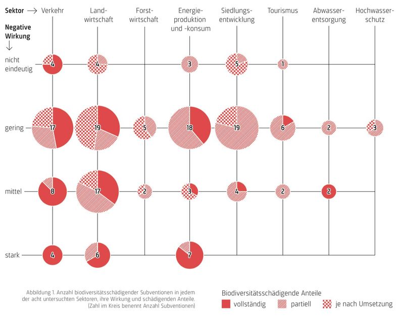 Studie: 30 bis 40 mal mehr Geld für biodiversitätsschädigende Subventionen als für die Förderung der Artenvielfalt