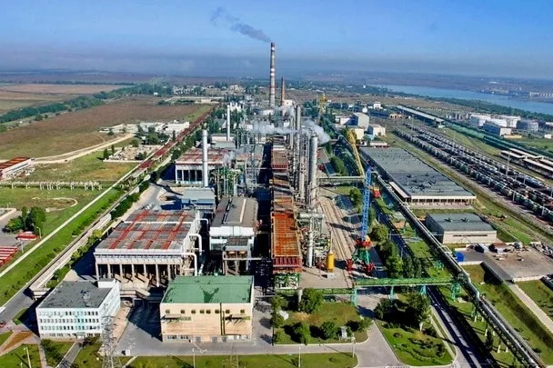 Drohnenbild der Fabrik von Cherkasy Azot.
