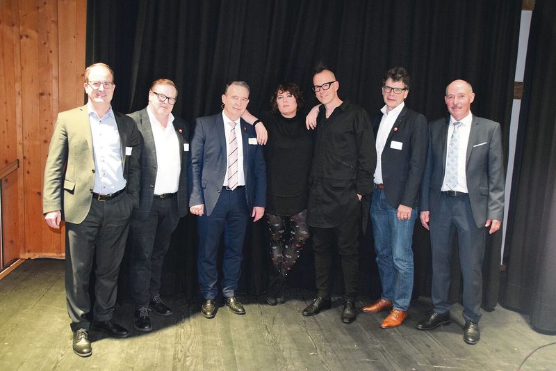 Eine engagierte Podiumsrunde: Christoph Zimmerli, Ernst Kühni, Francesco Rappa, Patti Basler, Michael Meier, Daniel Arn und Jürg Iseli (v. l. n. r.).