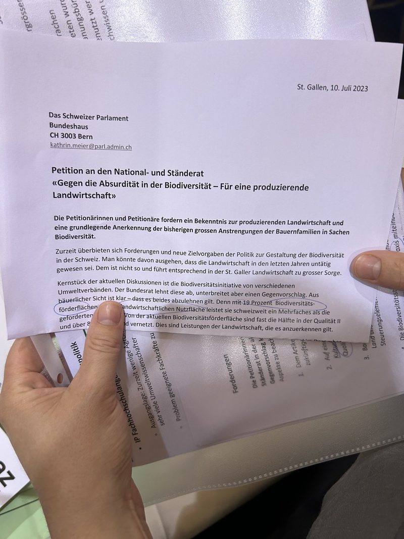 Petition gegen indirekten Gegenvorschlag zur Biodiversitätsinitiative lanciert