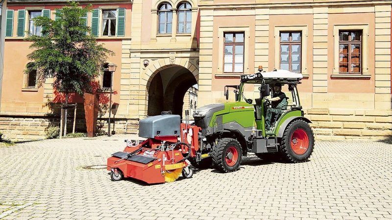 Der Spezialtraktor Fendt e107 V Vario läuft batterieelektrisch und wurde sowohl einzeln als auch in Kombination ausgezeichnet.