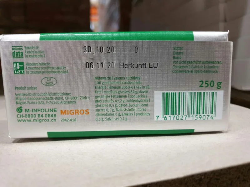 Die Deklaration von Lebensmitteln ist kompliziert: EU-Butter, «modelliert in der Schweiz»