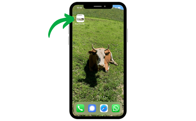 So speichern Sie die BauernZeitung auf Mobilgeräten als App