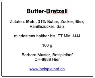 Direktvermarktung: Richtige Deklaration von Produkten