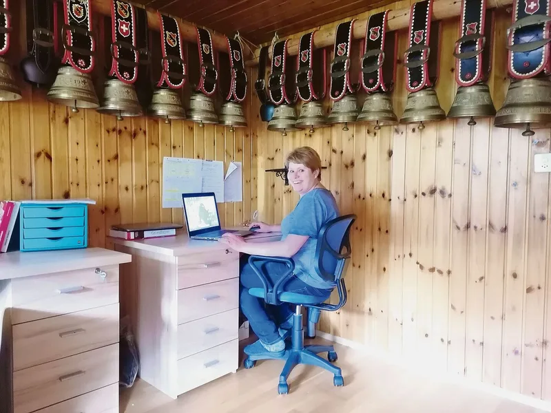 Tanja Aellig ist vielseitig unterwegs: Nicht nur auf dem Betrieb, sondern sie engagiert sich auch in verschiedenen Vereinen.