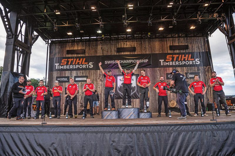 Christophe Geissler wurde zum 11. Mal Stihl Timbersports-Schweizer Meister und gehört seit Jahren zu den besten der Welt.