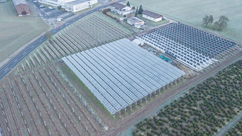 Heinz Schmid kombiniert Himbeeren mit Solarstrom