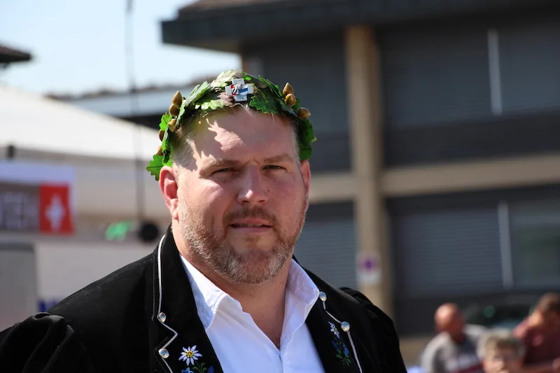 Christian Stucki am Zuger Stierenmarkt. (Bild zVg)