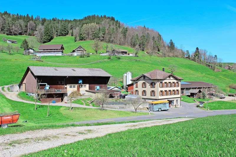 Der Betrieb von Patrizia und Christian Bamert-Weishaupt liegt direkt an der viel befahrenen Passstrasse Hulftegg.