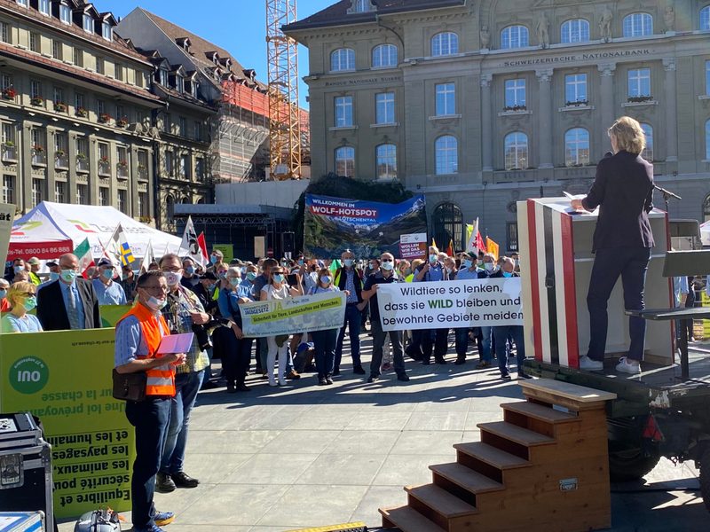 Jagdgesetz: Befürworter treffen sich zur «Manifestation» auf dem Bundesplatz