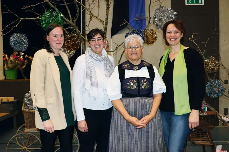 Die Neuen im Vorstand (v. l.): Ilona Heggli, Giuanna Häuptli, Vreni Kasper, Edith Nietlisbach.