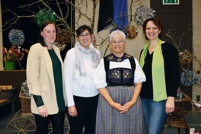 Die Neuen im Vorstand (v. l.): Ilona Heggli, Giuanna Häuptli, Vreni Kasper, Edith Nietlisbach.