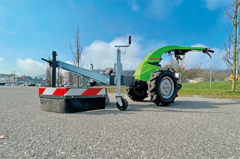 Rapid URI heisst der elektrische Einachsgeräteträger, der für die Kommunaltechnik entwickelt wurde, aber auch für die Landwirtschaft «vorspurt».Bild: Jürg Vollmer