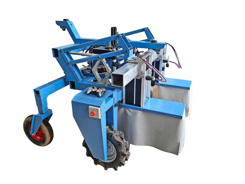 Der Caterra-Feldroboter erkennt Unkraut und vernichtet es mit einem Laserstrahl.