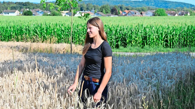 Die Zukunft fest im Blick. Die frisch gebackene Landwirtin Melanie Ackermann hat ein konkretes Ziel vor Augen. Sie will später einmal mit dem Partner zusammen einen Betrieb übernehmen.