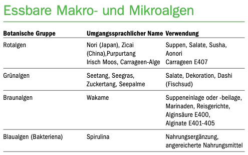 Essbare Algen: Superfood mit Grenzen