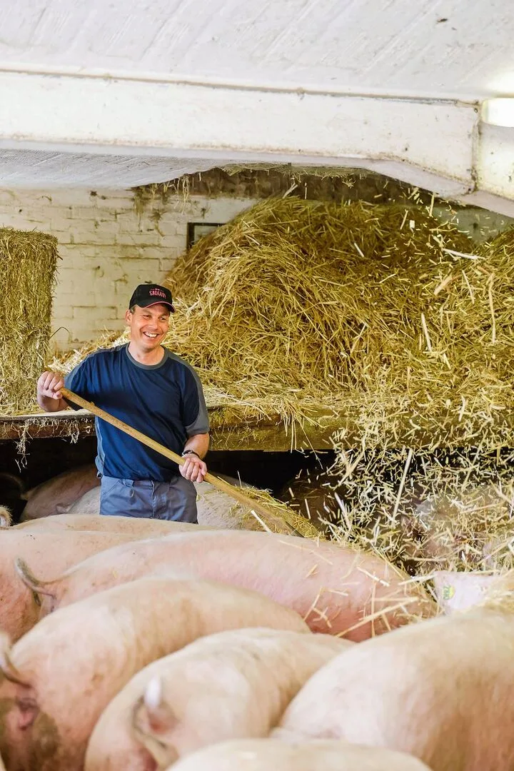Urs Wyss schätzt die klar geregelten Arbeitsabläufe bei der Schweinehaltung auf seinem Betrieb.