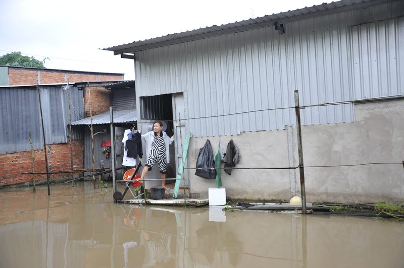 Land unter im Mekong-Delta