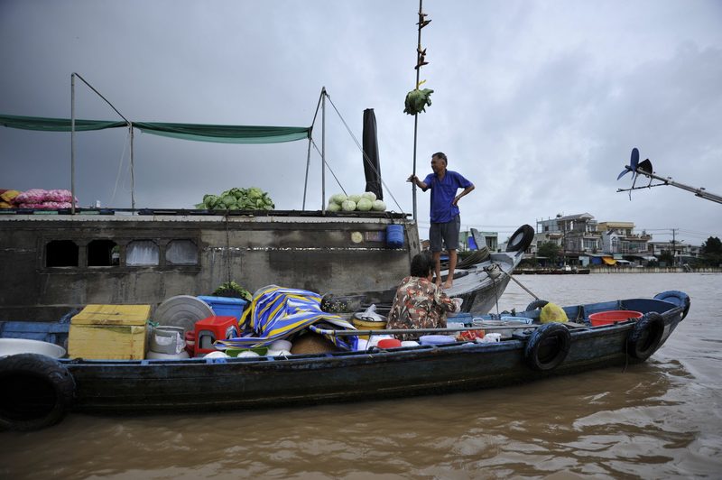 Land unter im Mekong-Delta